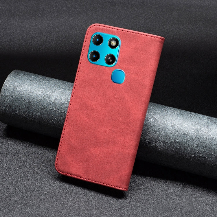 For Infinix Smart 6 Magnetic RFID Anti-Theft Leather Phone Case