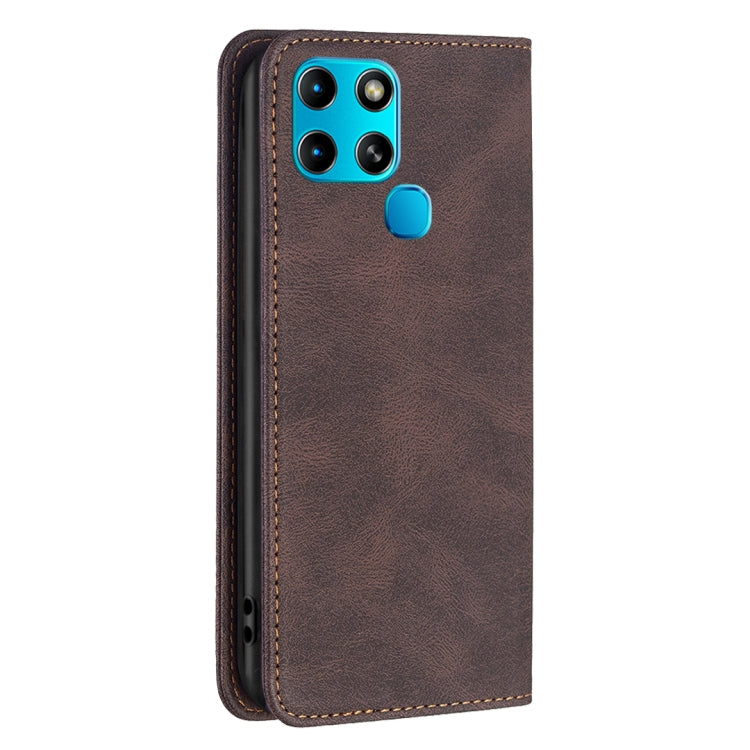 For Infinix Smart 6 Magnetic RFID Anti-Theft Leather Phone Case