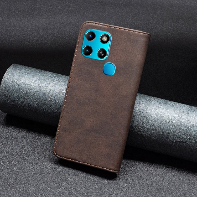 For Infinix Smart 6 Magnetic RFID Anti-Theft Leather Phone Case