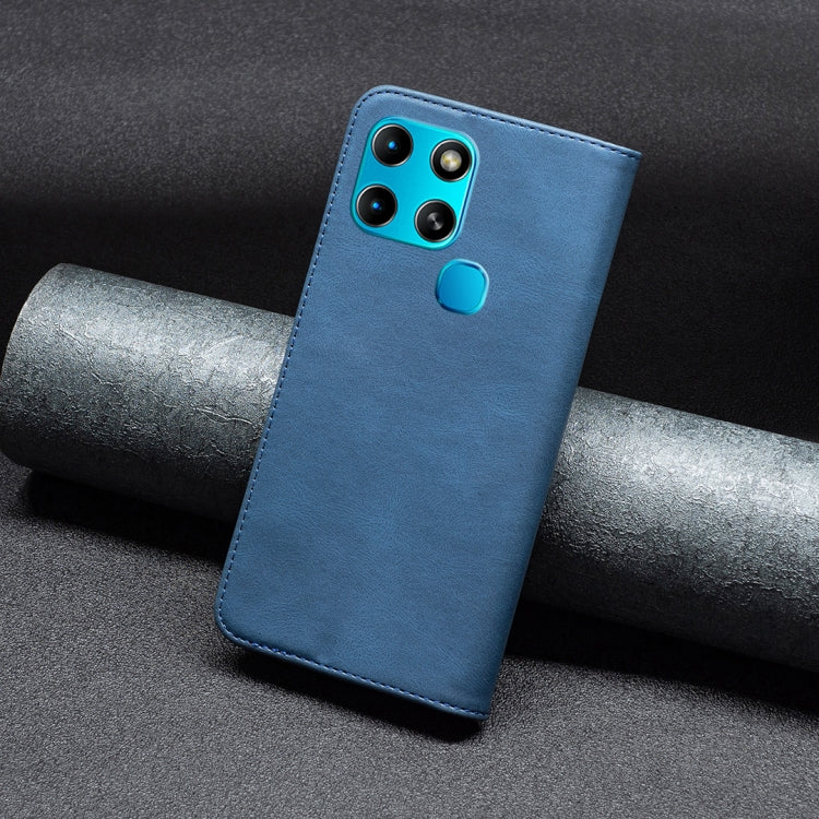 For Infinix Smart 6 Magnetic RFID Anti-Theft Leather Phone Case