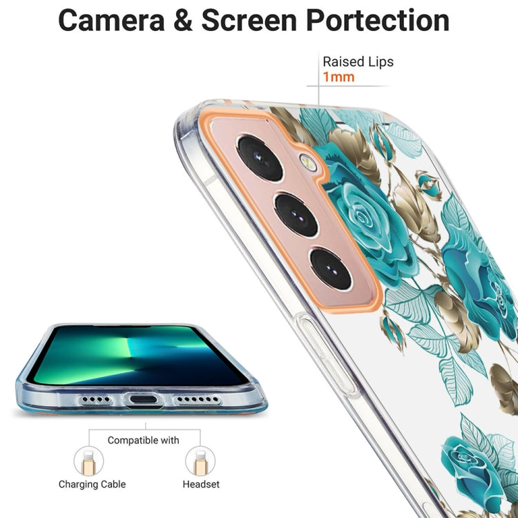 For Samsung Galaxy S21 5G Ring IMD Flowers TPU Phone Case