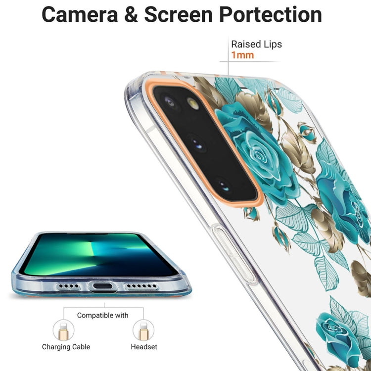For Samsung Galaxy S20 Ring IMD Flowers TPU Phone Case