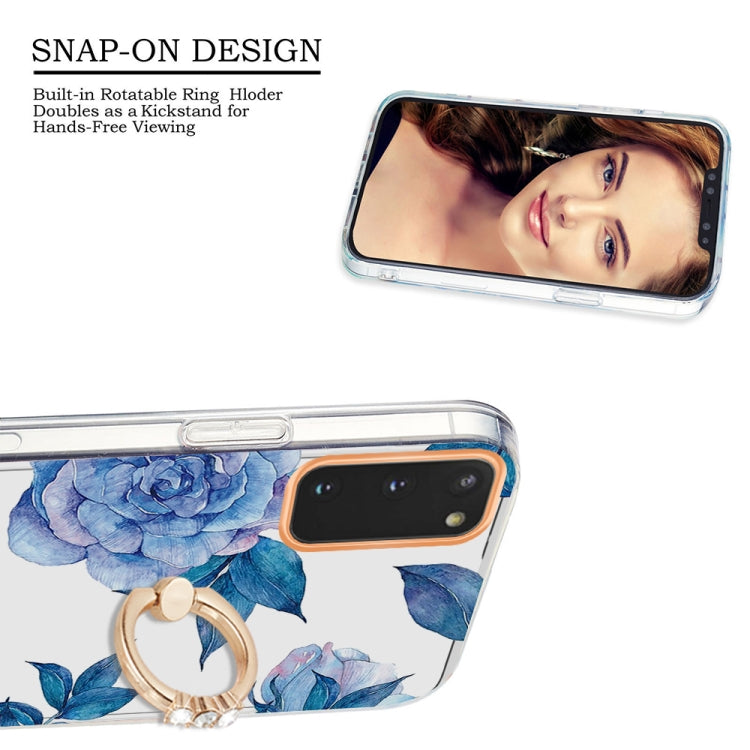 For Samsung Galaxy S20 Ring IMD Flowers TPU Phone Case