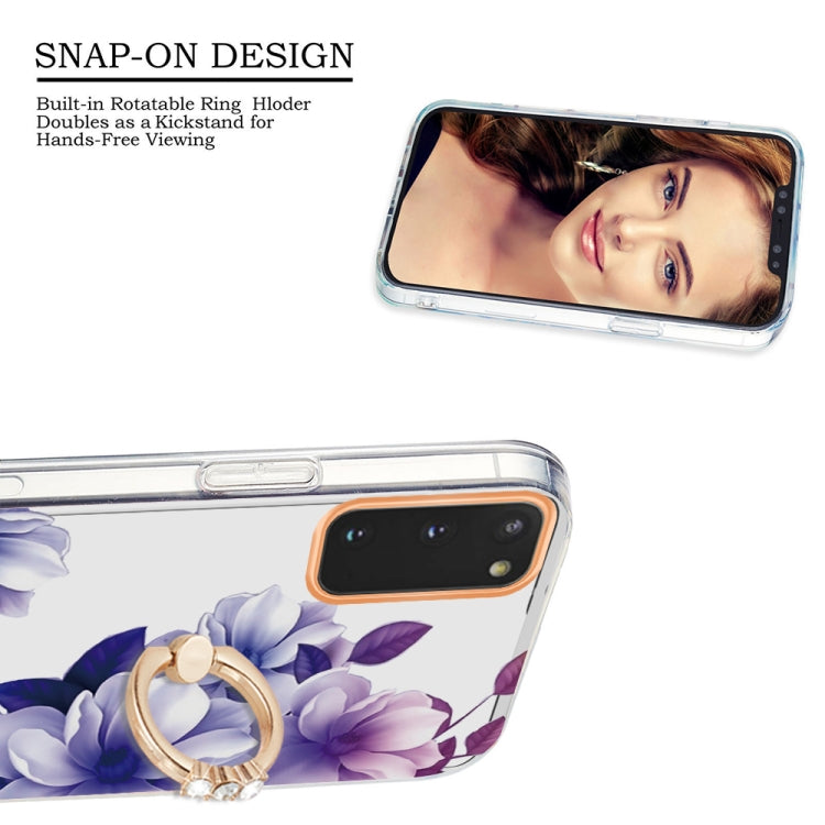 For Samsung Galaxy S20 Ring IMD Flowers TPU Phone Case