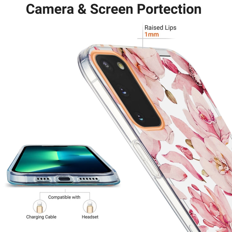 For Samsung Galaxy S20 Ring IMD Flowers TPU Phone Case