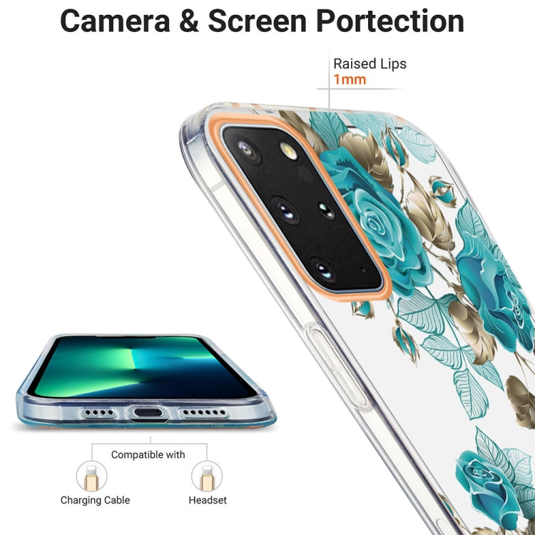 For Samsung Galaxy S20+ Ring IMD Flowers TPU Phone Case