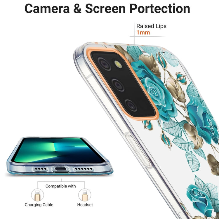 For Samsung Galaxy A02s 166mm Ring IMD Flowers TPU Phone Case