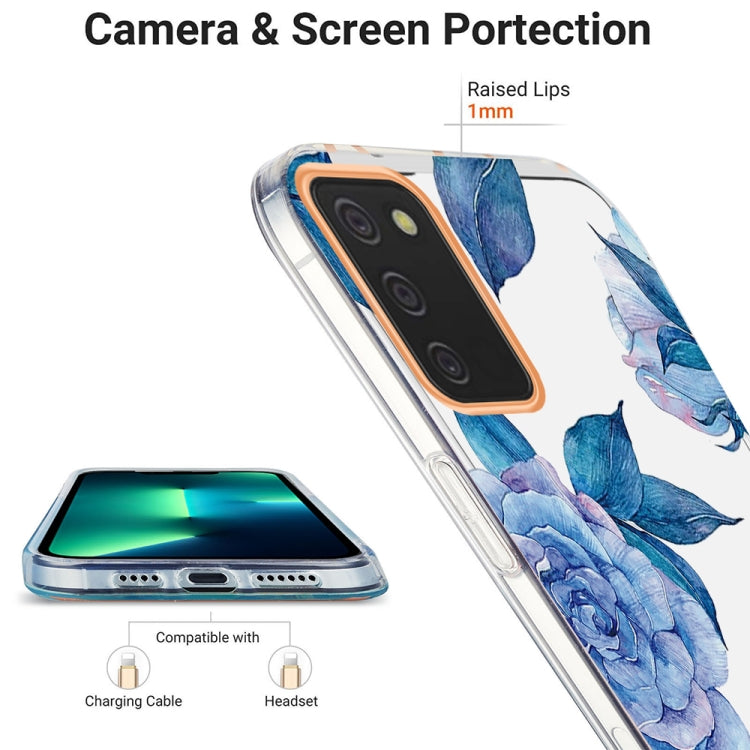 For Samsung Galaxy A02s 166mm Ring IMD Flowers TPU Phone Case