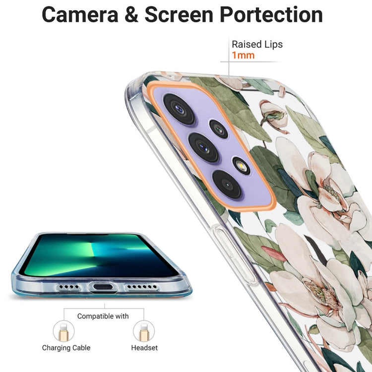 For Samsung Galaxy A13 4G Ring IMD Flowers TPU Phone Case