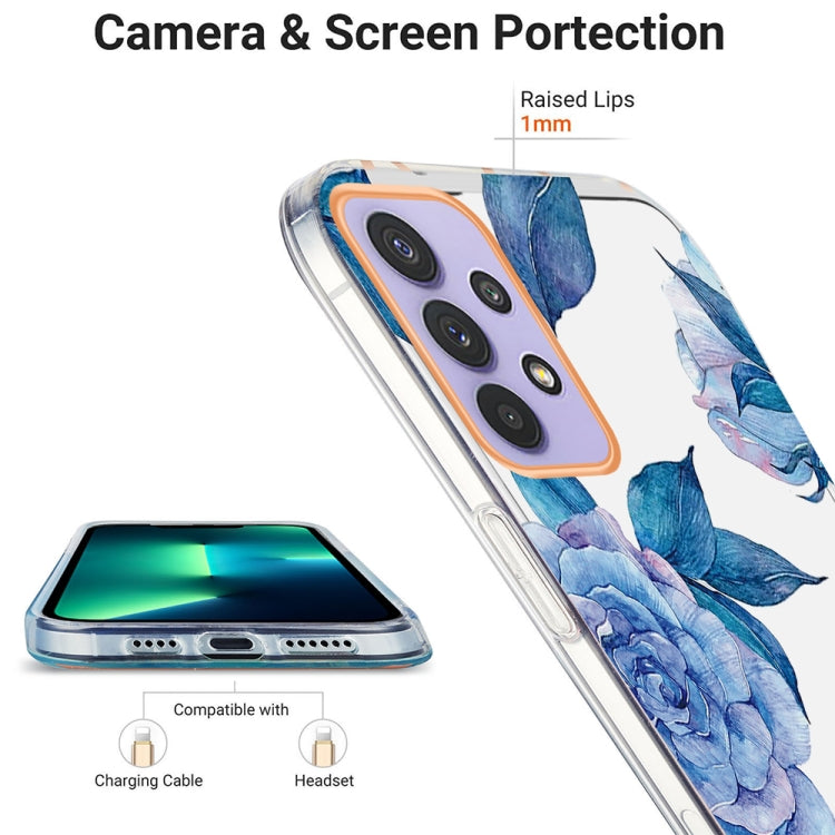 For Samsung Galaxy A13 4G Ring IMD Flowers TPU Phone Case