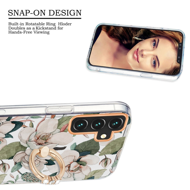 For Samsung Galaxy A13 5G Ring IMD Flowers TPU Phone Case