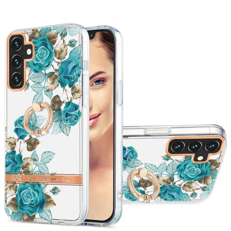 For Samsung Galaxy A13 5G Ring IMD Flowers TPU Phone Case