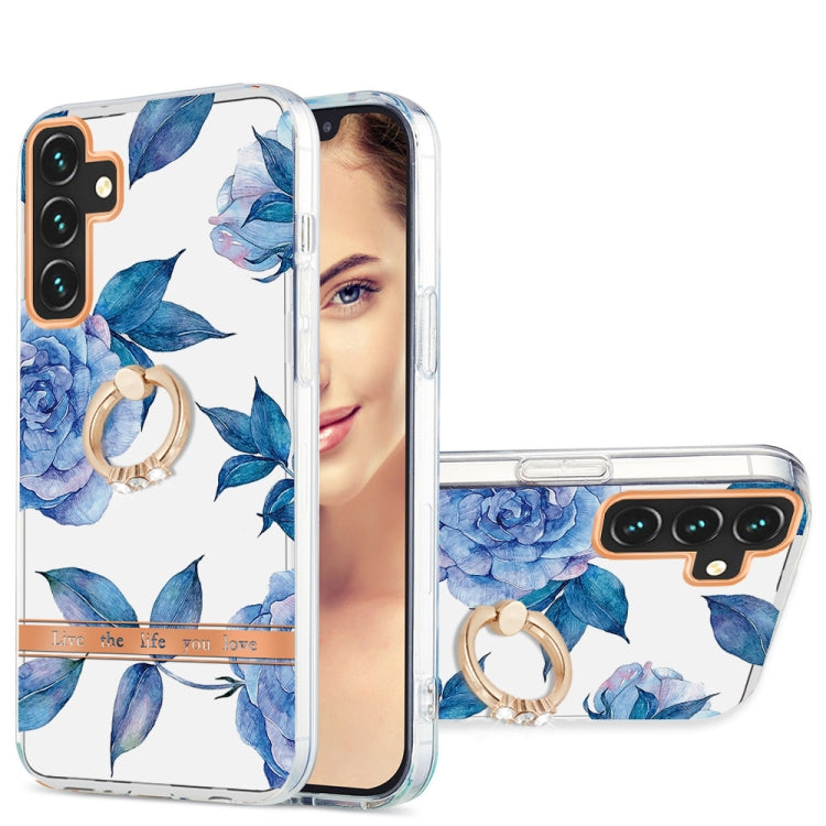 For Samsung Galaxy A13 5G Ring IMD Flowers TPU Phone Case