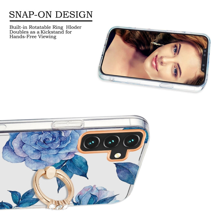 For Samsung Galaxy A13 5G Ring IMD Flowers TPU Phone Case