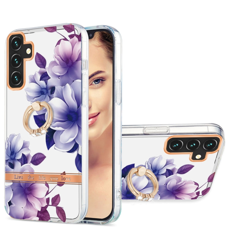 For Samsung Galaxy A13 5G Ring IMD Flowers TPU Phone Case