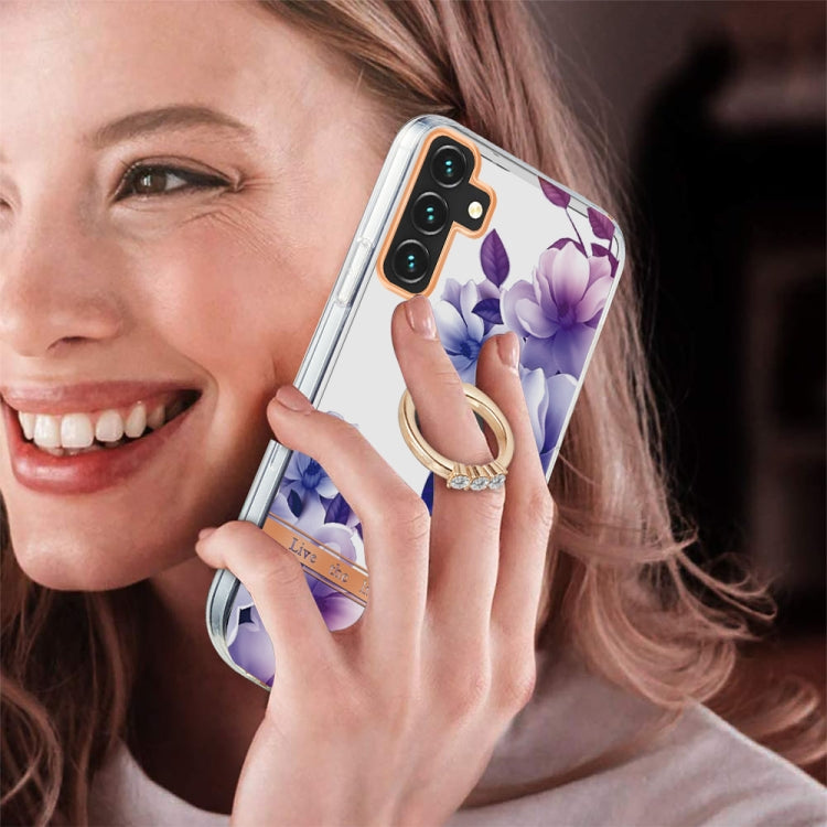 For Samsung Galaxy A13 5G Ring IMD Flowers TPU Phone Case