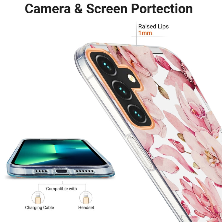 For Samsung Galaxy A13 5G Ring IMD Flowers TPU Phone Case