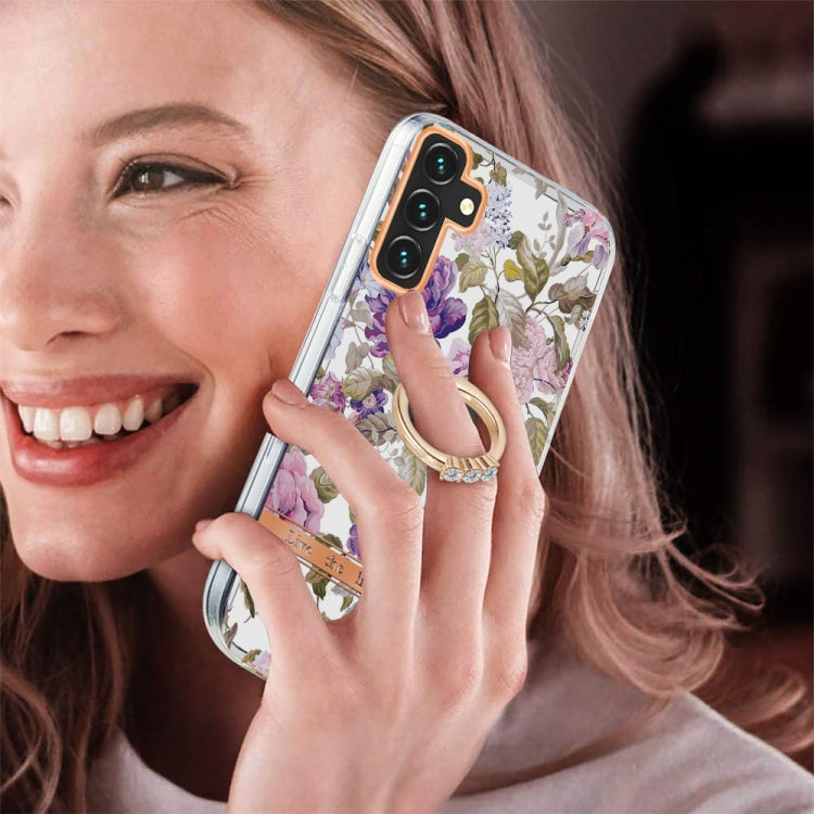 For Samsung Galaxy A13 5G Ring IMD Flowers TPU Phone Case