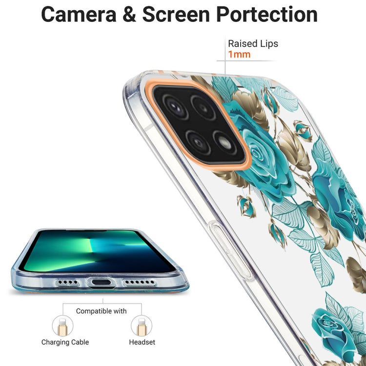 For Samsung Galaxy A22 5G Ring IMD Flowers TPU Phone Case