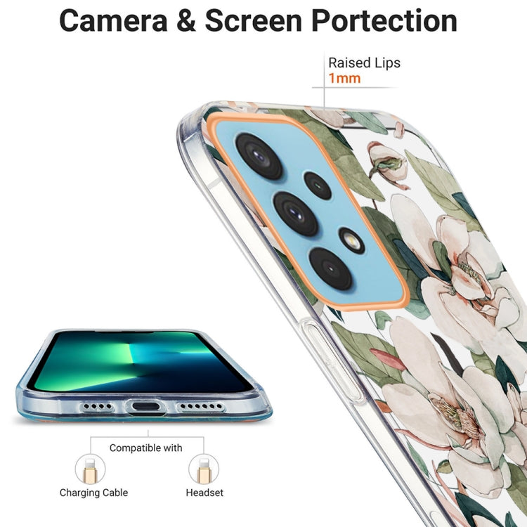 For Samsung Galaxy A32 4G Ring IMD Flowers TPU Phone Case