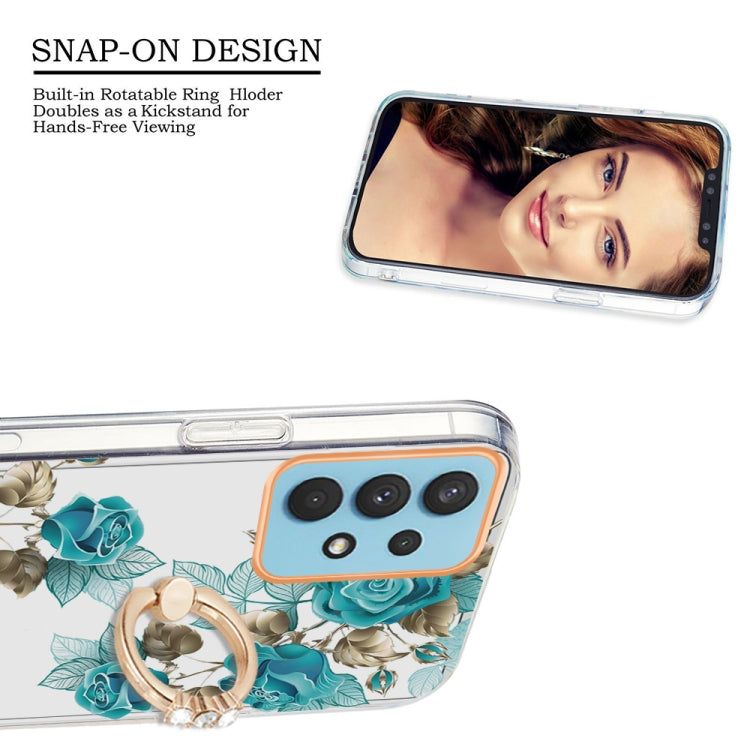 For Samsung Galaxy A32 4G Ring IMD Flowers TPU Phone Case