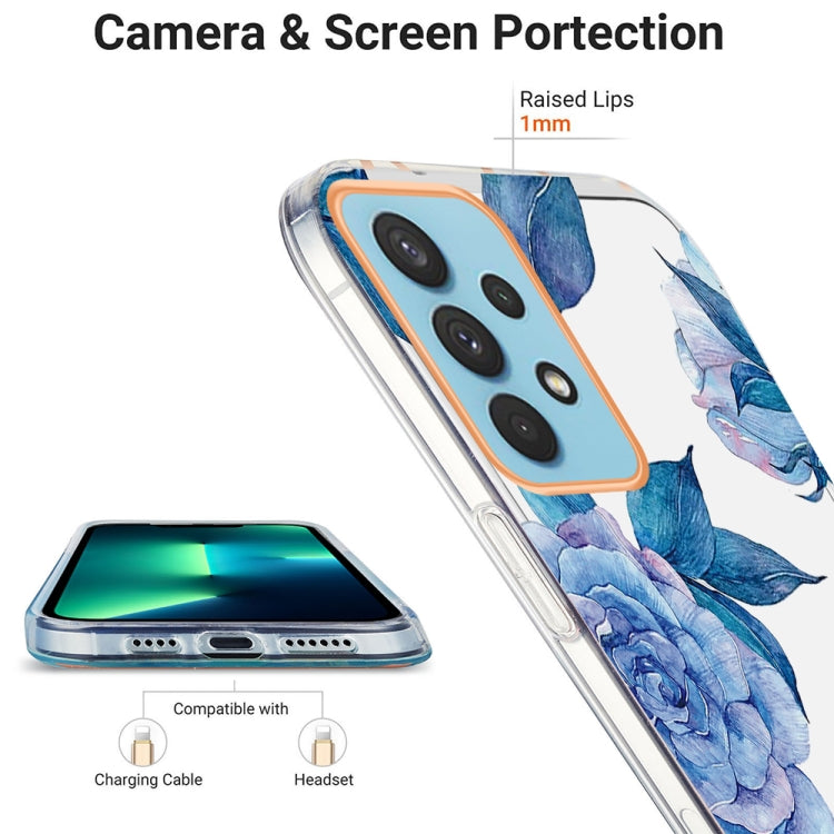 For Samsung Galaxy A32 4G Ring IMD Flowers TPU Phone Case