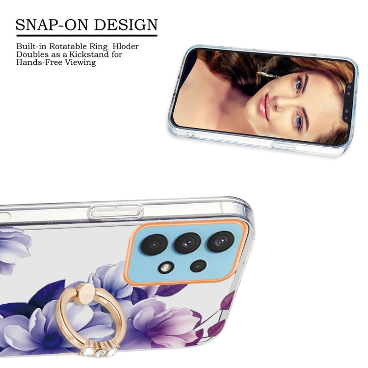 For Samsung Galaxy A32 4G Ring IMD Flowers TPU Phone Case
