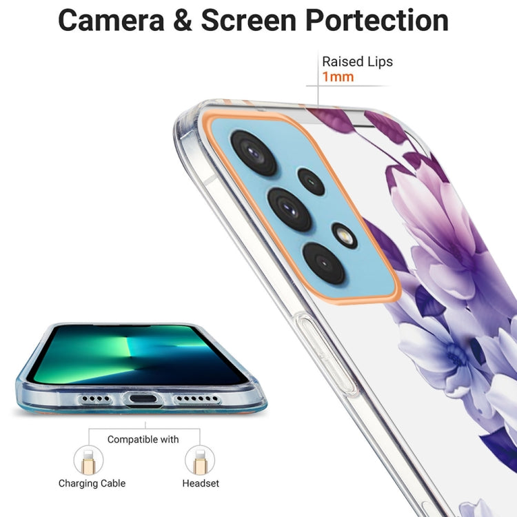 For Samsung Galaxy A32 4G Ring IMD Flowers TPU Phone Case