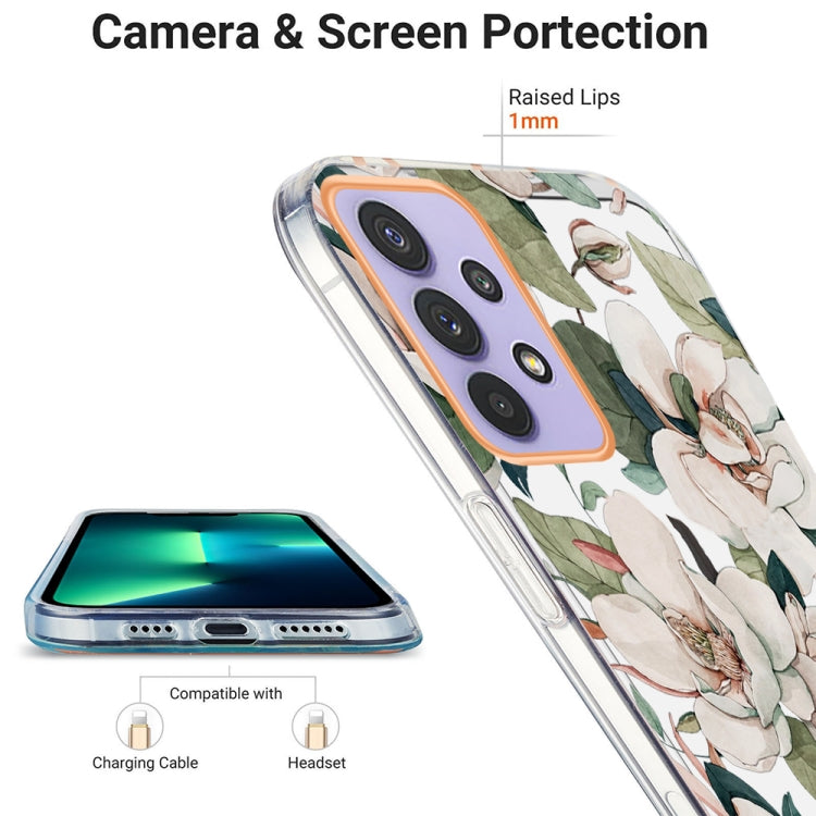 For Samsung Galaxy A32 5G Ring IMD Flowers TPU Phone Case