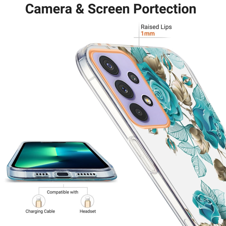 For Samsung Galaxy A32 5G Ring IMD Flowers TPU Phone Case