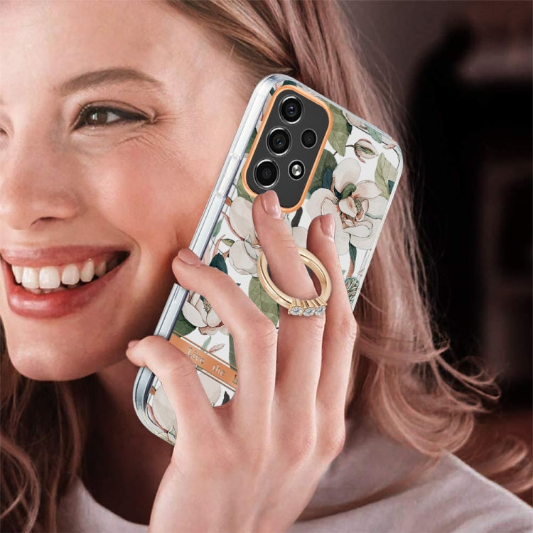 For Samsung Galaxy A33 5G Ring IMD Flowers TPU Phone Case