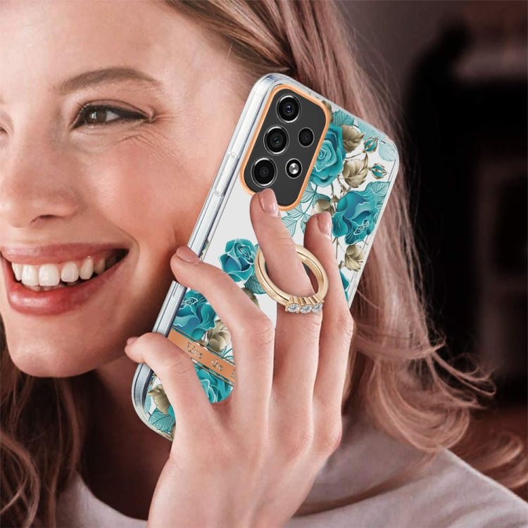 For Samsung Galaxy A33 5G Ring IMD Flowers TPU Phone Case