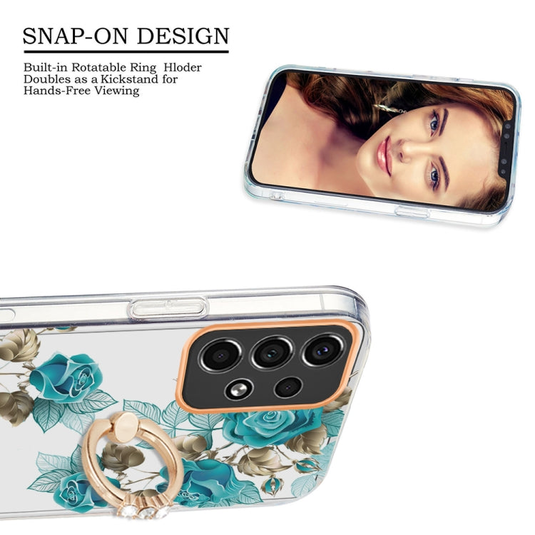 For Samsung Galaxy A33 5G Ring IMD Flowers TPU Phone Case