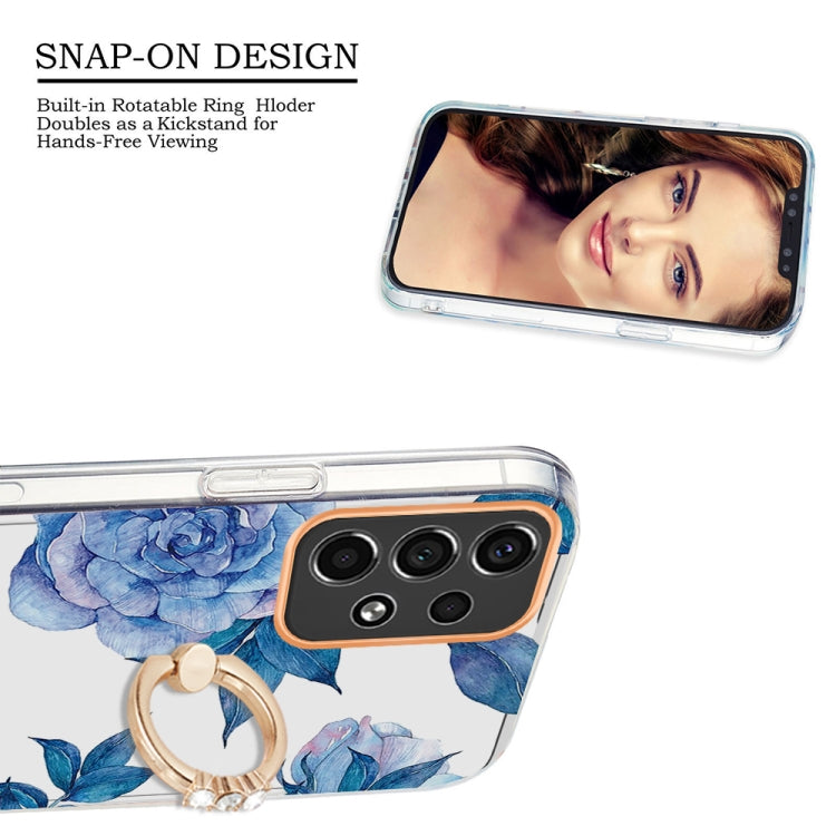 For Samsung Galaxy A33 5G Ring IMD Flowers TPU Phone Case
