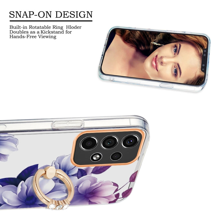 For Samsung Galaxy A33 5G Ring IMD Flowers TPU Phone Case