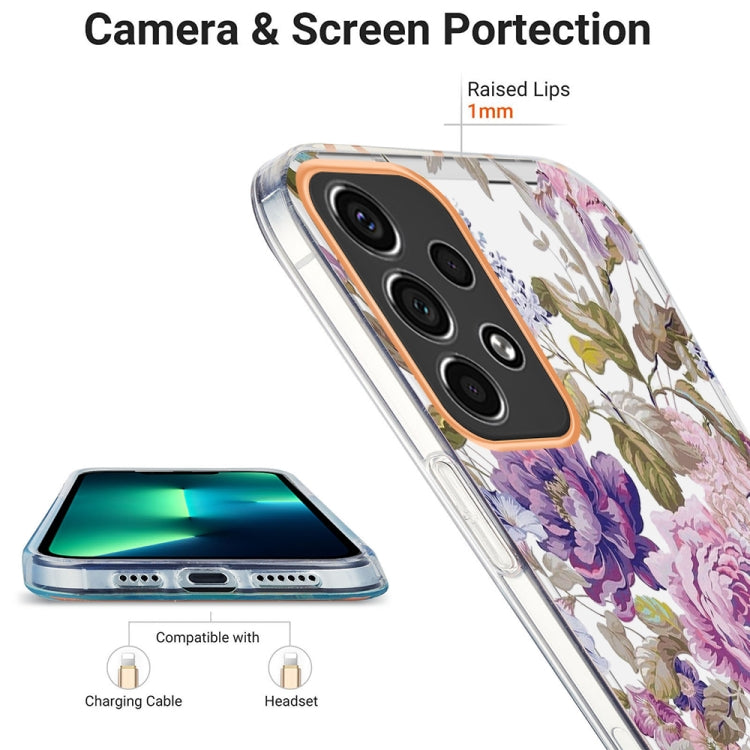 For Samsung Galaxy A33 5G Ring IMD Flowers TPU Phone Case