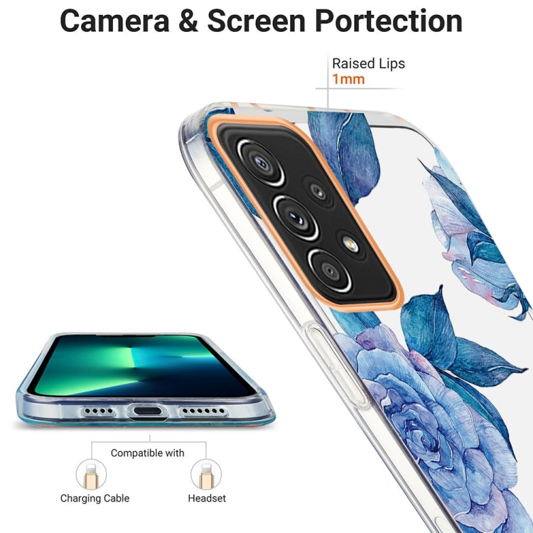 For Samsung Galaxy A52 5G / 4G Ring IMD Flowers TPU Phone Case