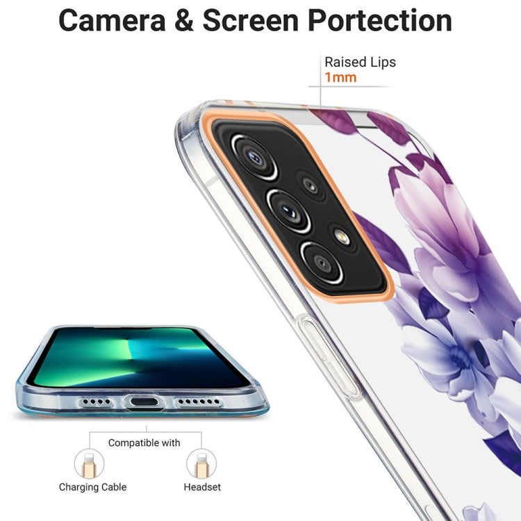 For Samsung Galaxy A52 5G / 4G Ring IMD Flowers TPU Phone Case