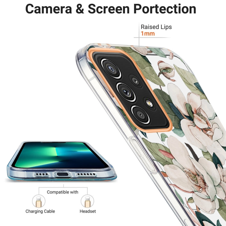 For Samsung Galaxy A72 5G / 4G Ring IMD Flowers TPU Phone Case