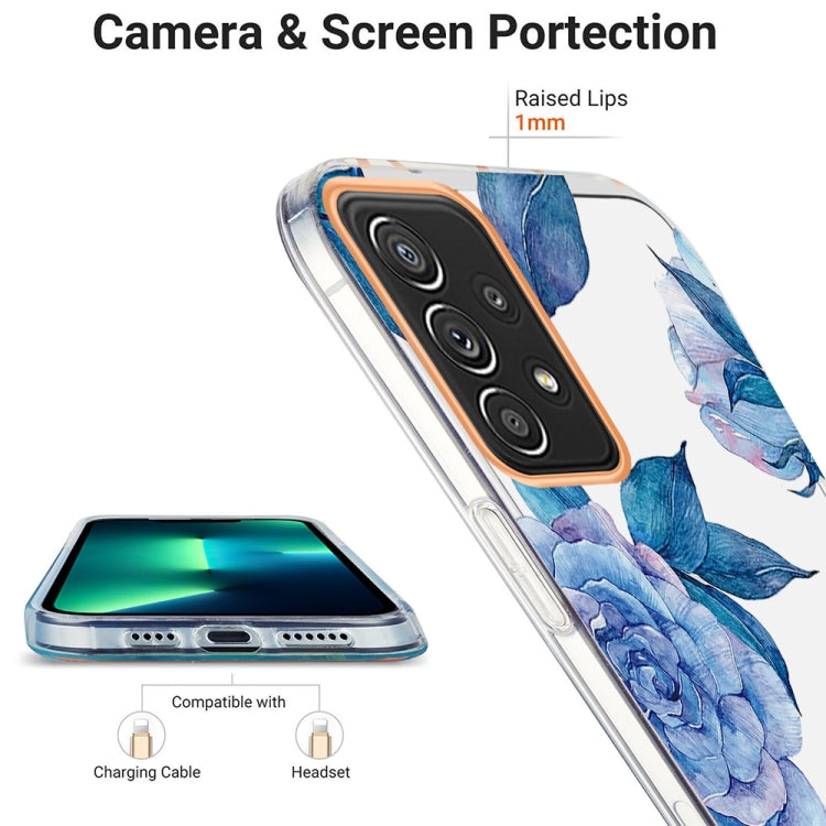 For Samsung Galaxy A72 5G / 4G Ring IMD Flowers TPU Phone Case