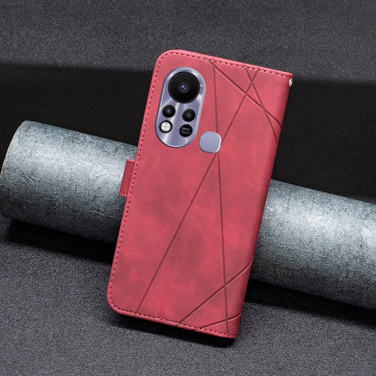 For Infinix Hot 11s NFC Magnetic Buckle Rhombus Texture Leather Phone Case