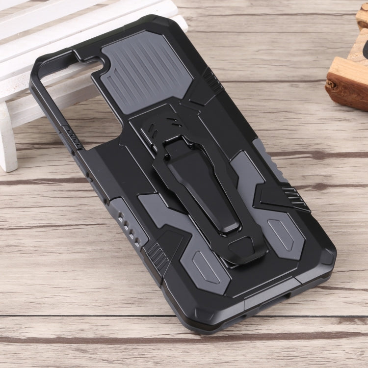 For Samsung Galaxy S22 5G Lanyard Mecha Armor Kickstand PC + TPU Phone Case