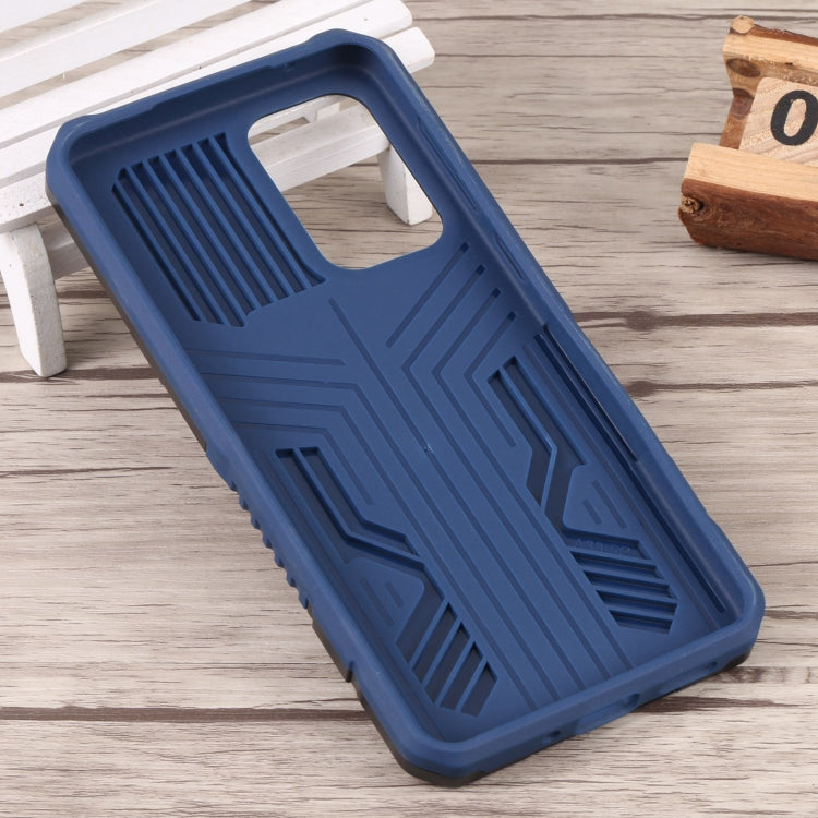 For Samsung Galaxy A33 5G Lanyard Mecha Armor Kickstand PC + TPU Phone Case