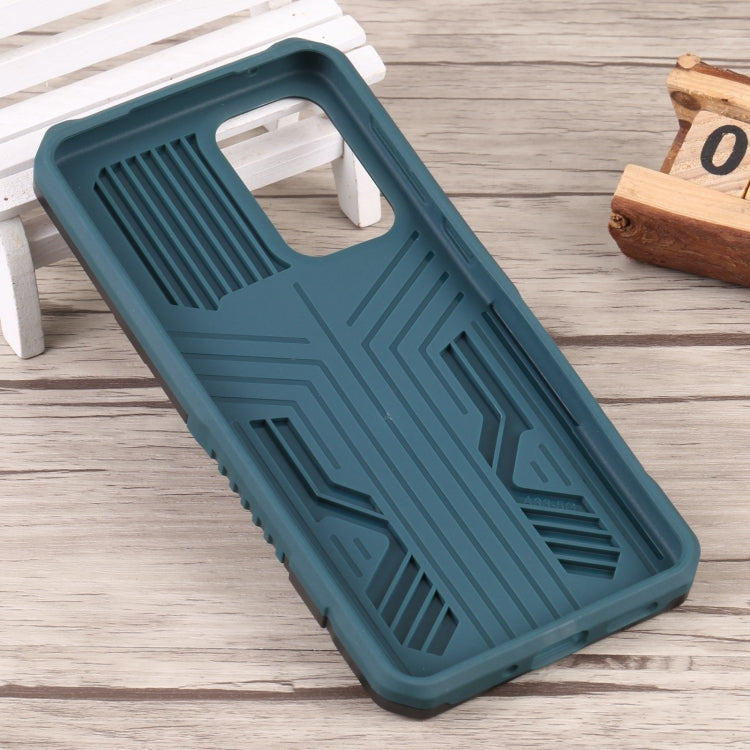 For Samsung Galaxy A33 5G Lanyard Mecha Armor Kickstand PC + TPU Phone Case
