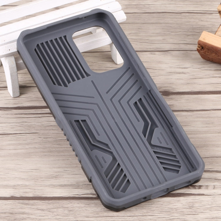 For Samsung Galaxy A33 5G Lanyard Mecha Armor Kickstand PC + TPU Phone Case