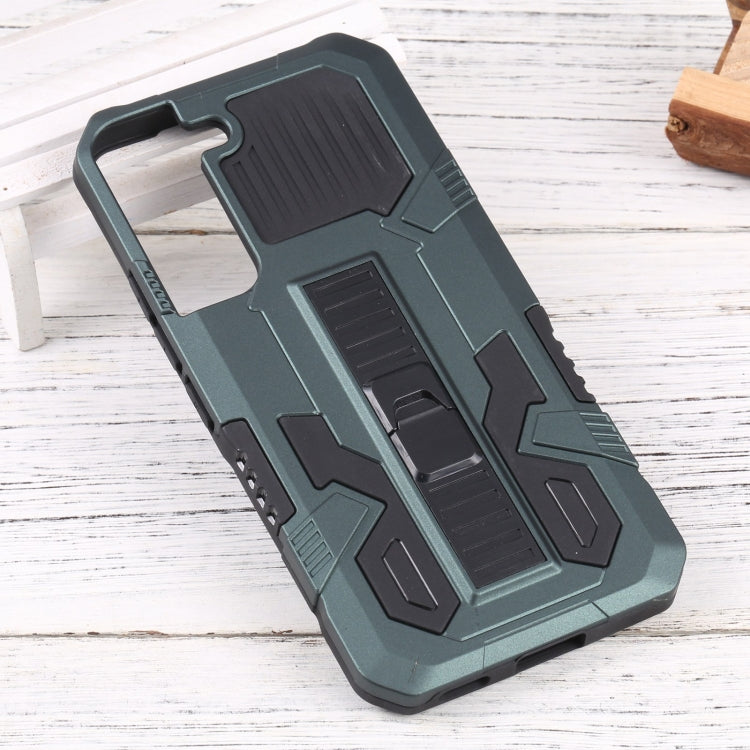 For Samsung Galaxy S22 5G Vanguard Lanyard Kickstand TPU + PC Phone Case