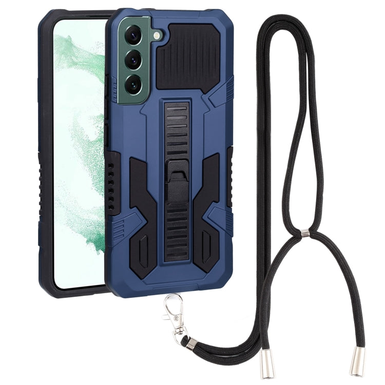 For Samsung Galaxy S22+ 5G Vanguard Lanyard Kickstand TPU + PC Phone Case