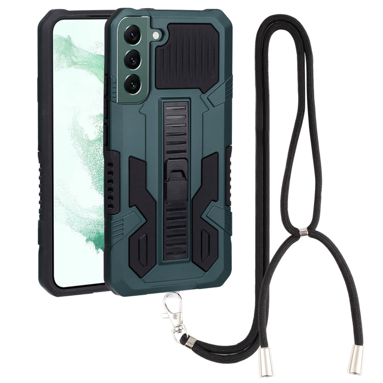 For Samsung Galaxy S22+ 5G Vanguard Lanyard Kickstand TPU + PC Phone Case