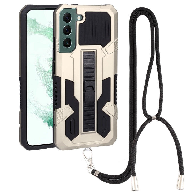 For Samsung Galaxy S22+ 5G Vanguard Lanyard Kickstand TPU + PC Phone Case