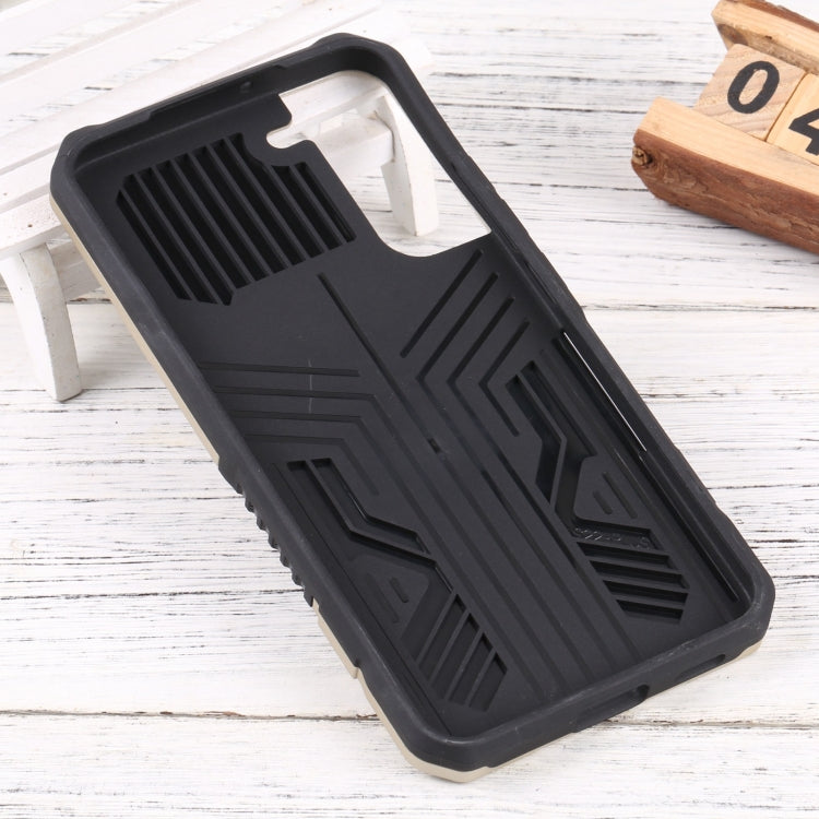 For Samsung Galaxy S22+ 5G Vanguard Lanyard Kickstand TPU + PC Phone Case